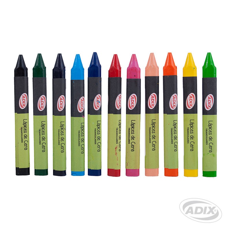 LÁPIZ CERA TRIANGULAR 12 COLORES LÁPIZ CERA TRIANGULAR 12 COLORES